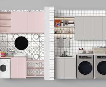 Modern Laundry Cabinet-ID:728766929