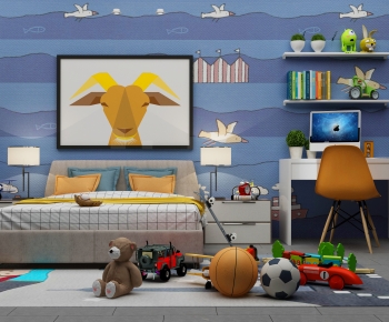 Modern Child's Bed-ID:104321968