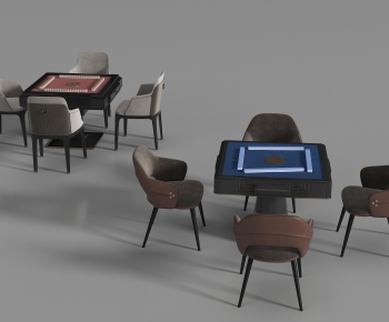 Modern Mahjong Tables And Chairs-ID:739377024