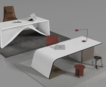 Modern Office Desk And Chair-ID:188469898