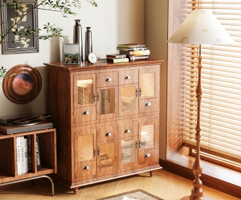 Retro Style Side Cabinet/Entrance Cabinet-ID:209913979