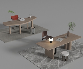 Modern Office Desk And Chair-ID:848378902