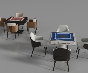 Modern Mahjong Tables And Chairs-ID:771615989