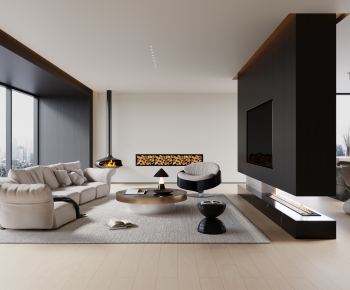 Modern A Living Room-ID:799264913