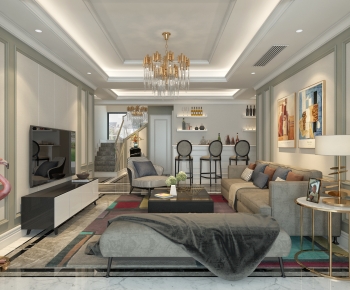 European Style A Living Room-ID:808048019