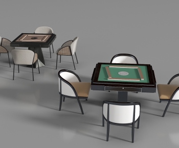 Modern Mahjong Tables And Chairs-ID:412940986