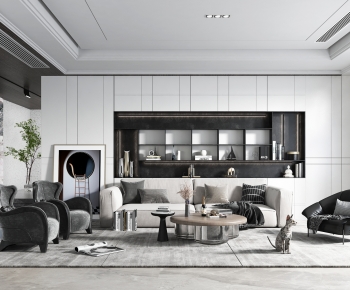 Modern A Living Room-ID:646502029