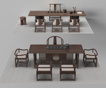 New Chinese Style Tea Tables And Chairs-ID:404464018