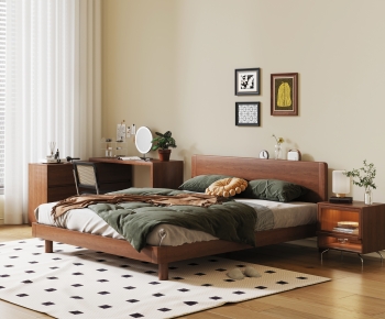 Modern Double Bed-ID:919253111