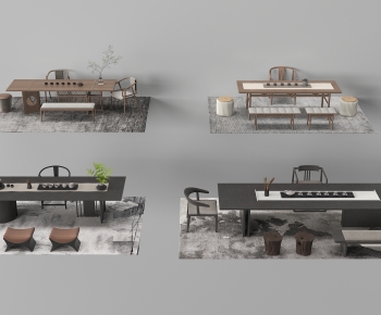 New Chinese Style Tea Tables And Chairs-ID:270818959