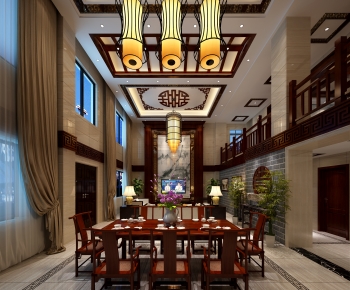 Chinese Style A Living Room-ID:105660064