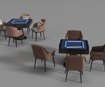 Modern Mahjong Tables And Chairs-ID:183486944