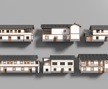 New Chinese Style Residential Building-ID:880434996