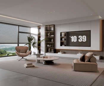 Modern A Living Room-ID:495115041