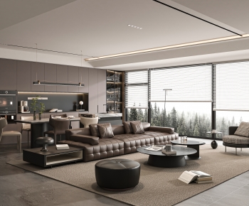 Modern A Living Room-ID:235166076