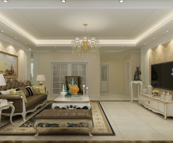 New Classical Style A Living Room-ID:485554937