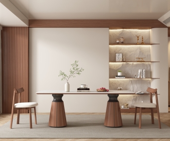 Wabi-sabi Style Dining Room-ID:429955961