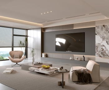 Modern A Living Room-ID:610851059