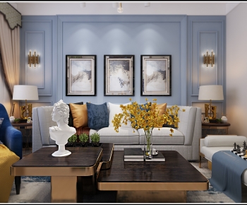 American Style A Living Room-ID:809669971