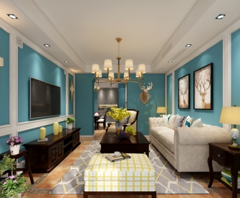 American Style A Living Room-ID:501468902