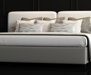 Modern Double Bed-ID:291609059