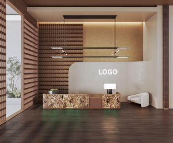 Modern Office Reception Desk-ID:452055934