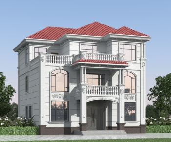 Simple European Style Detached Villa-ID:561429989