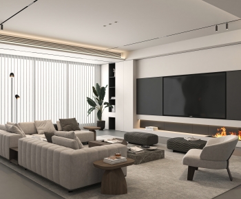 Modern A Living Room-ID:409646032