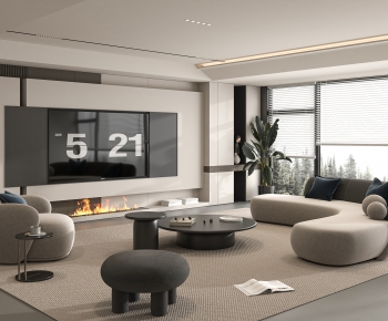 Modern A Living Room-ID:395323995