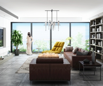 Modern A Living Room-ID:835105906