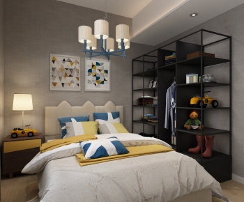 Post Modern Style Boy's Room And Son's Room-ID:637734894