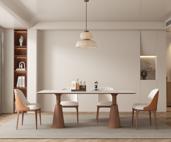 Wabi-sabi Style Dining Room-ID:711651099