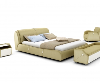 Modern Double Bed-ID:303527129