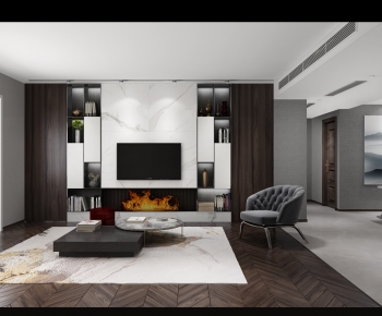 Modern A Living Room-ID:427810911