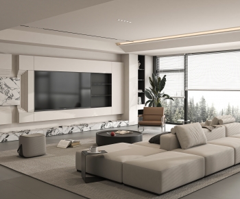 Modern A Living Room-ID:694916012