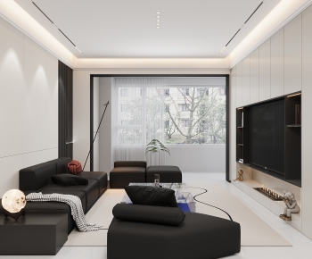 Modern A Living Room-ID:735586881