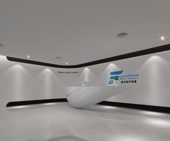 Modern Office Reception Desk-ID:733556992