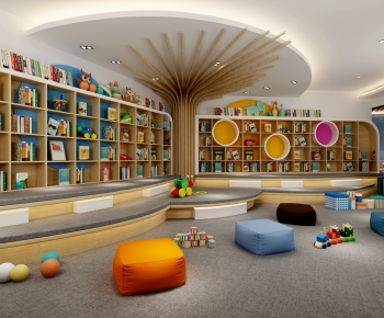 Modern Children's Reading Room-ID:629280092