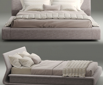 Modern Double Bed-ID:995862013