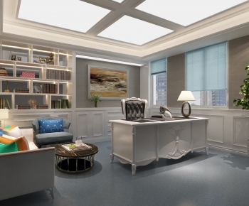 Simple European Style Manager's Office-ID:460275893