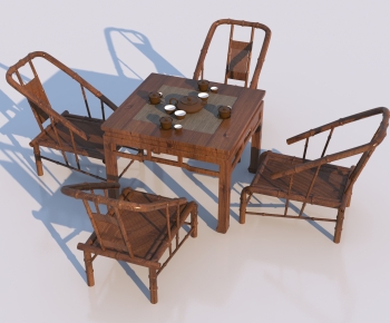 New Chinese Style Leisure Table And Chair-ID:492079975