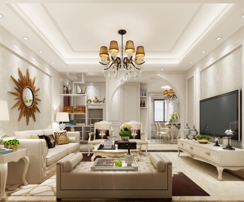 European Style A Living Room-ID:823787933