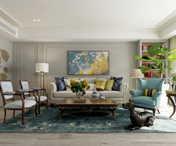 American Style A Living Room-ID:525186063