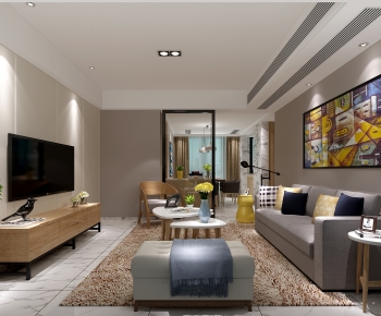 Modern A Living Room-ID:684755092