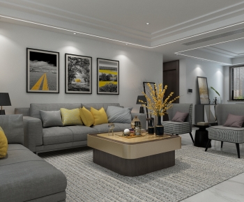 Modern A Living Room-ID:231353041