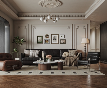 French Style A Living Room-ID:351155049