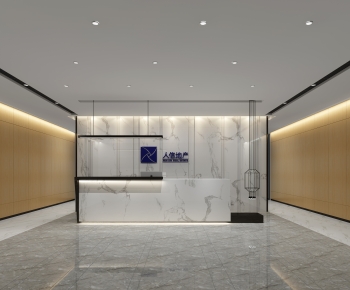 Modern Office Reception Desk-ID:865430898