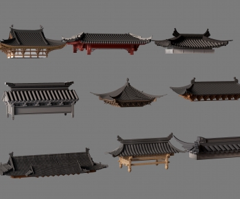 Chinese Style Ancient Architectural Buildings-ID:107985029