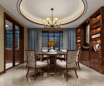 New Chinese Style Dining Room-ID:561439991