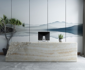 Modern Reception Desk-ID:109419844